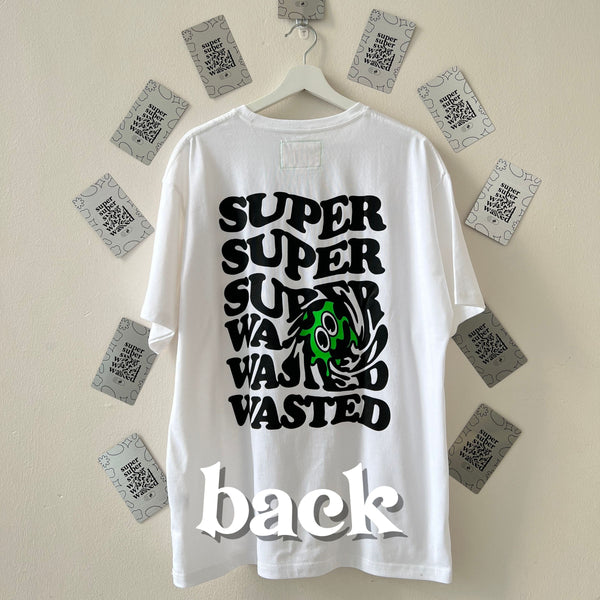 SUPERWASTED Oversized Tee - White